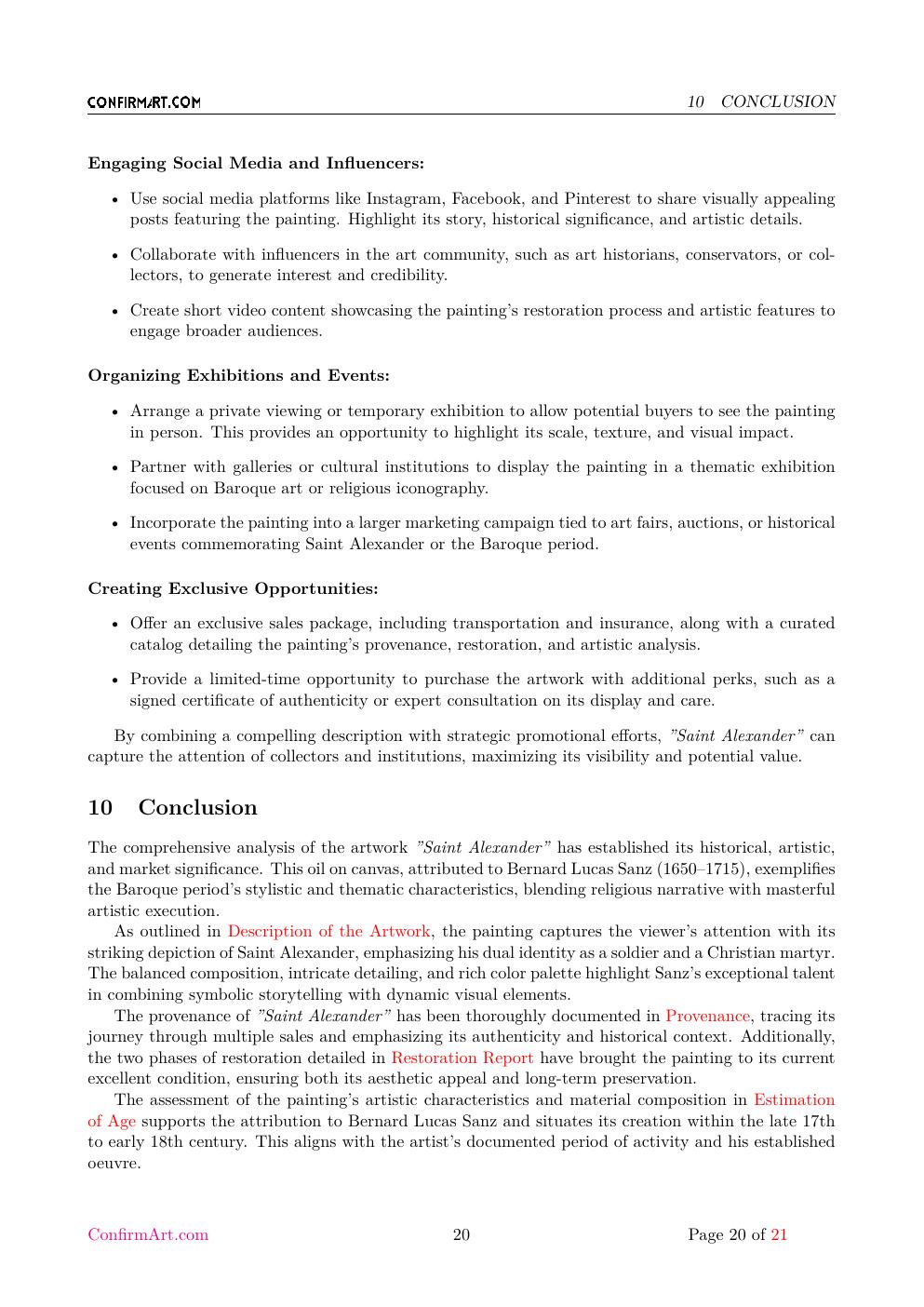 St Alexander report sample page 20