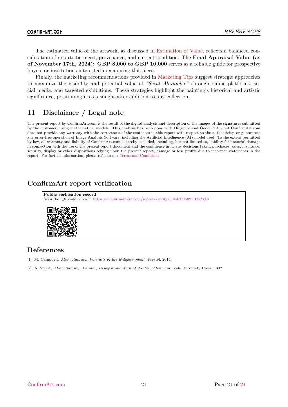 St Alexander report sample page 21