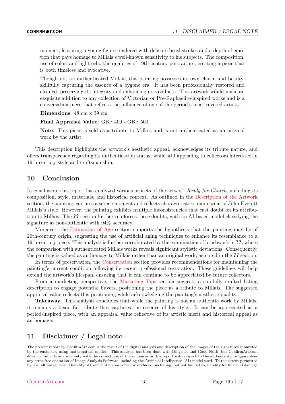 Ready for Church report sample page 16