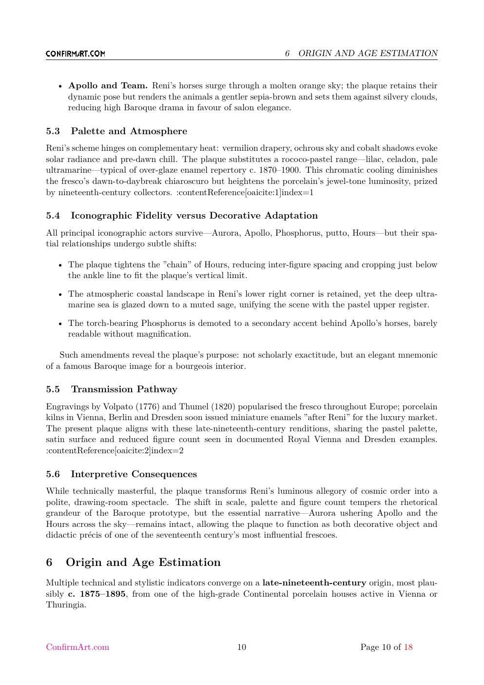The Triumph of Apollo report sample page 10