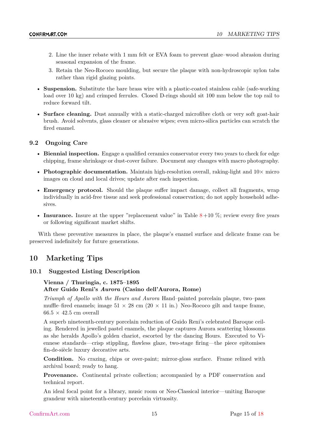 The Triumph of Apollo report sample page 15
