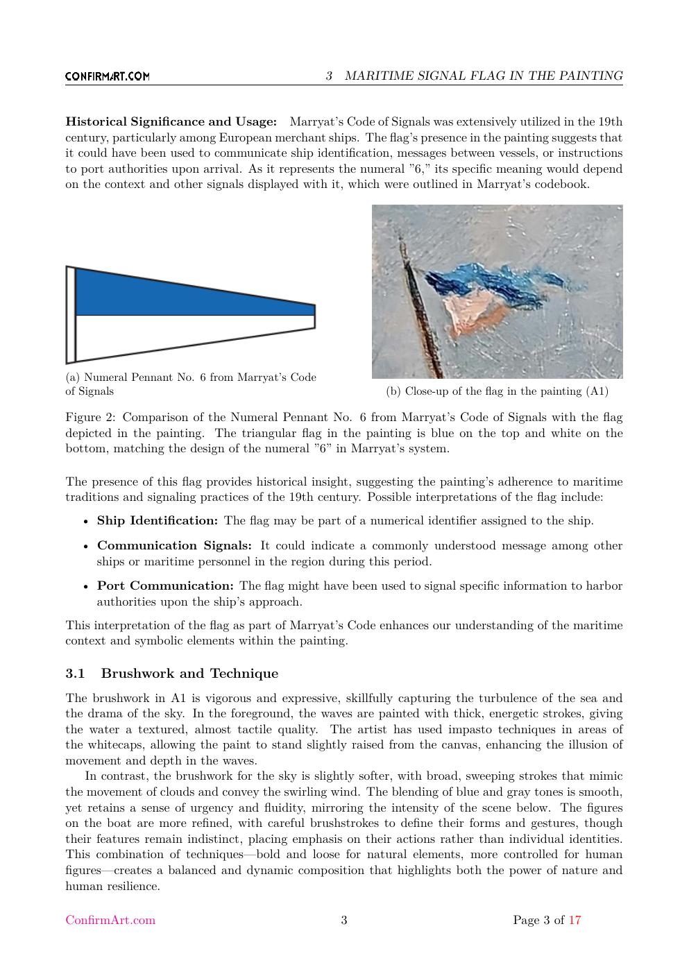 Victorian Sea report sample page 3