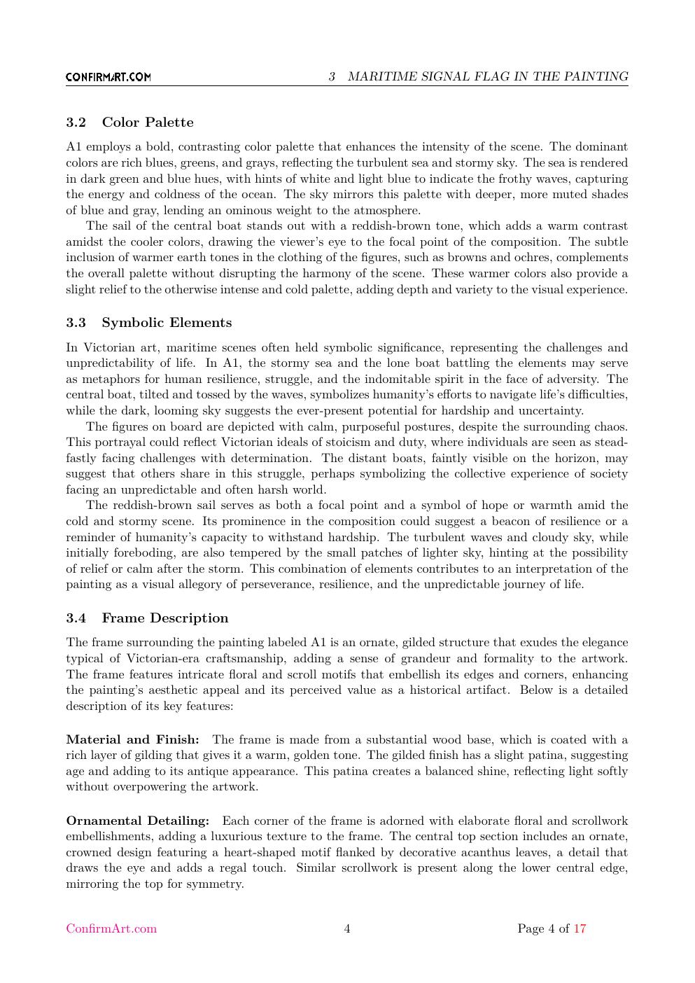 Victorian Sea report sample page 4
