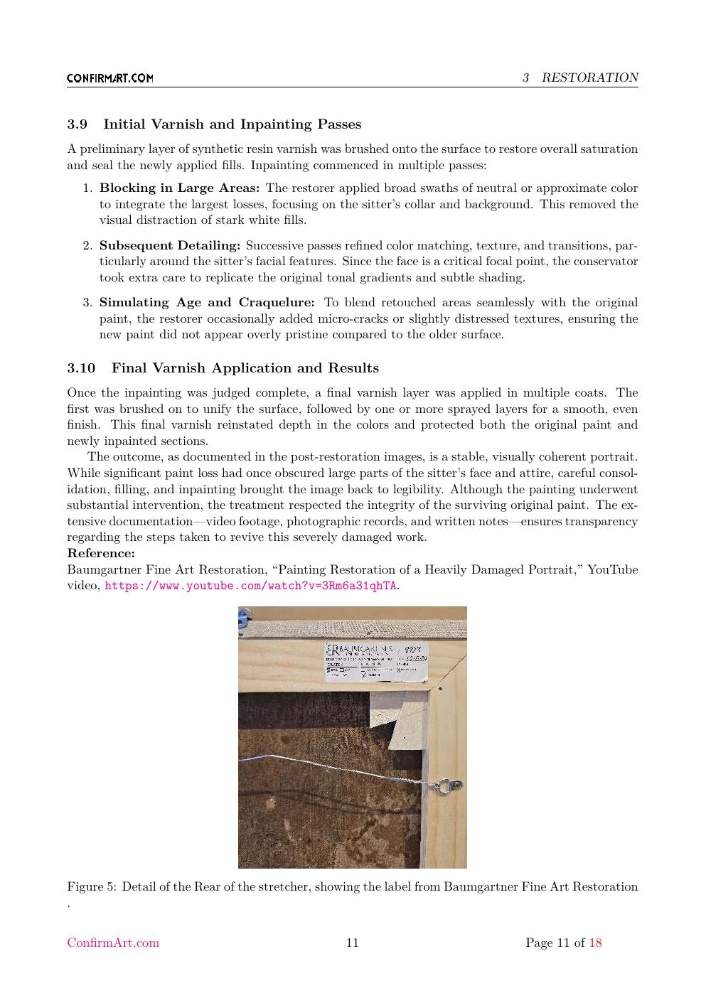 Portrait of a Woman report sample page 11