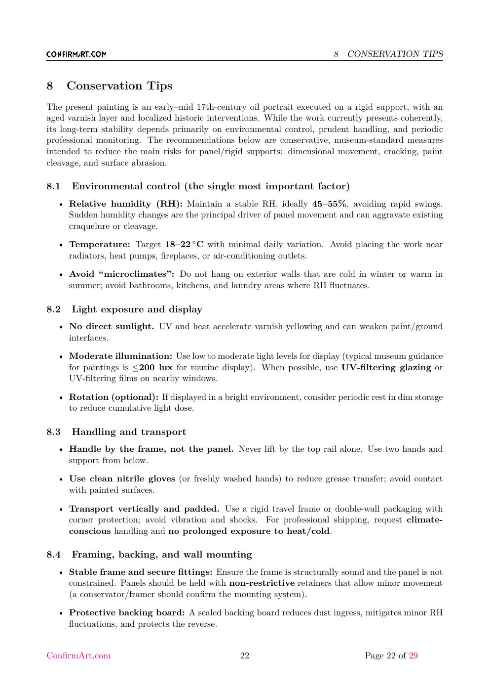 Portrait attributed to Jan Anthonisz. van Ravesteyn report sample page 22