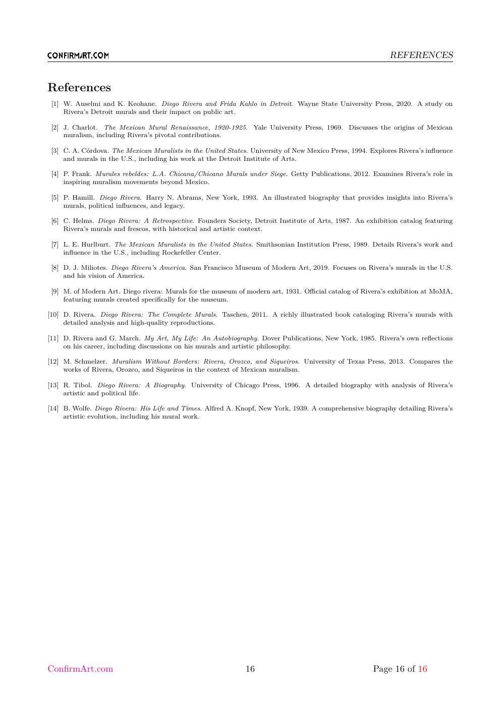 La Ofrenda study report sample page 16