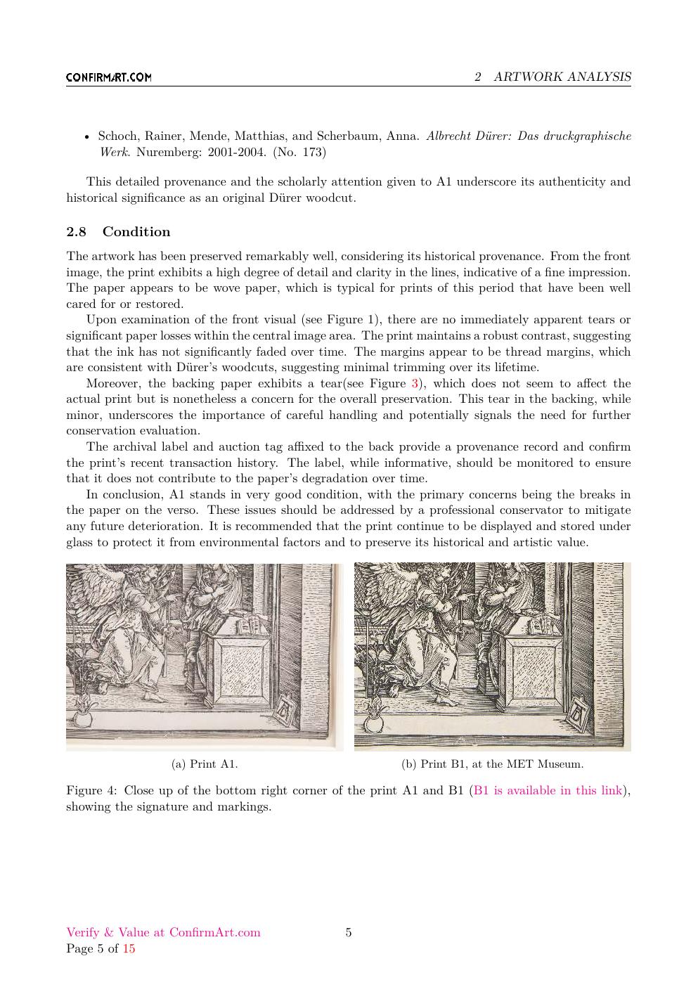 The Annunciation report sample page 5