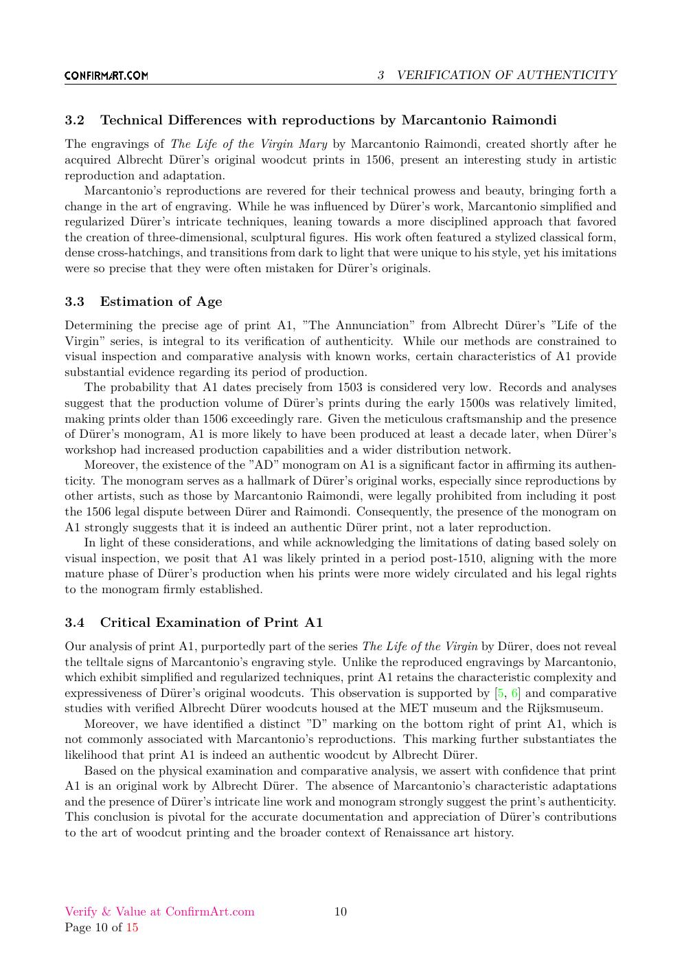 The Annunciation report sample page 10