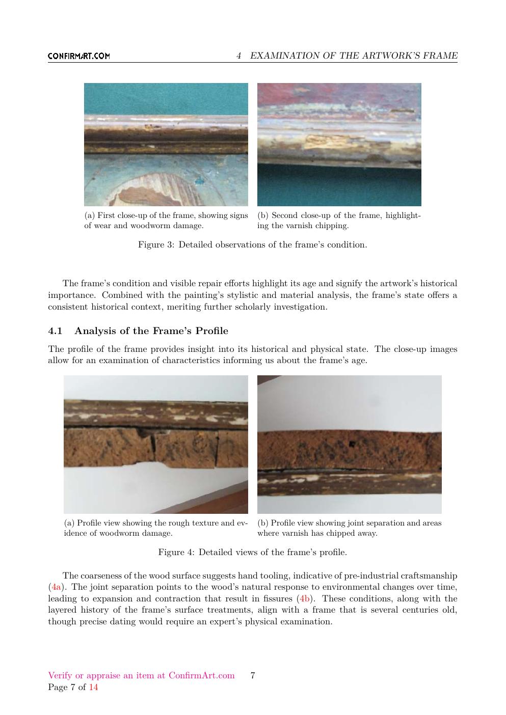 Italian Paintings 13th and 14th Centuries report sample page 7