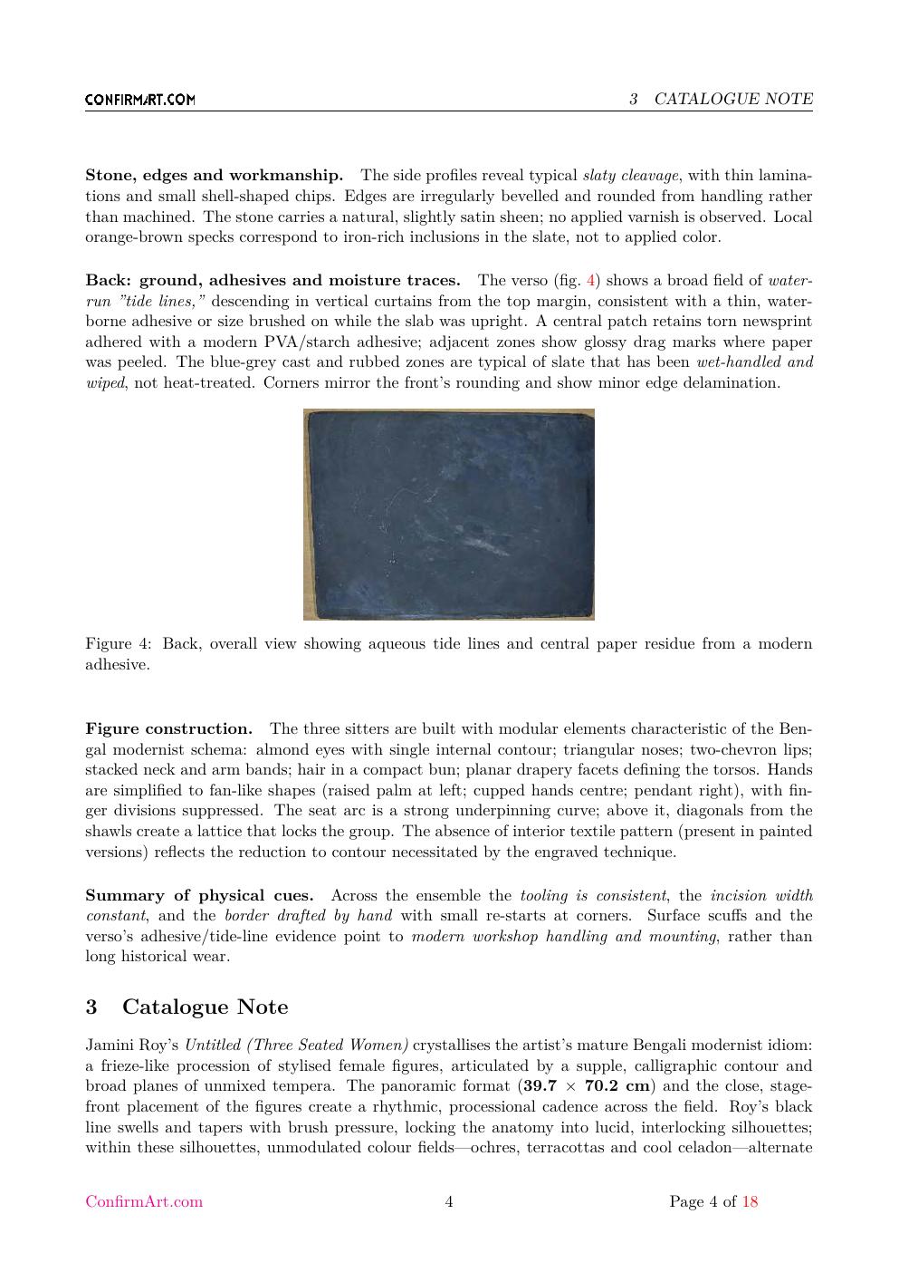 Three Seated Women report sample page 4