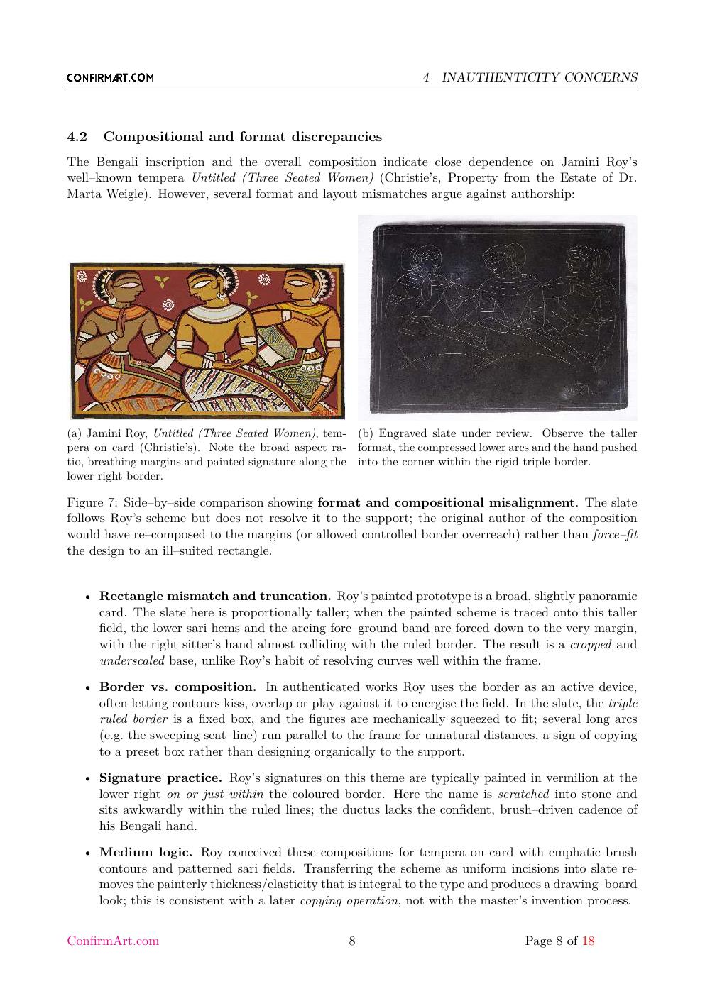 Three Seated Women report sample page 8
