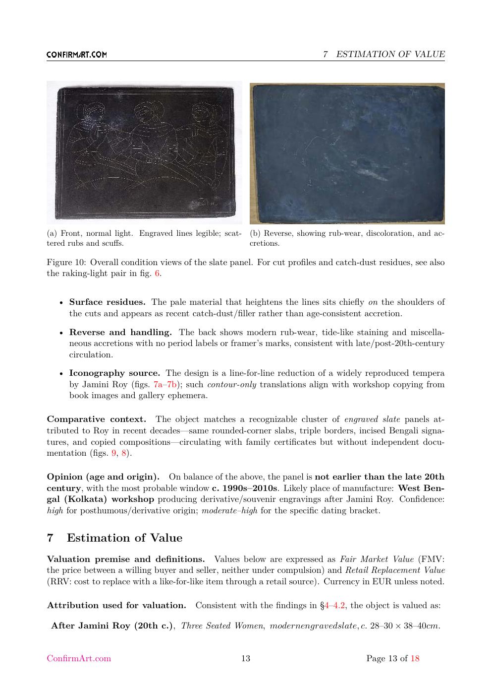 Three Seated Women report sample page 13