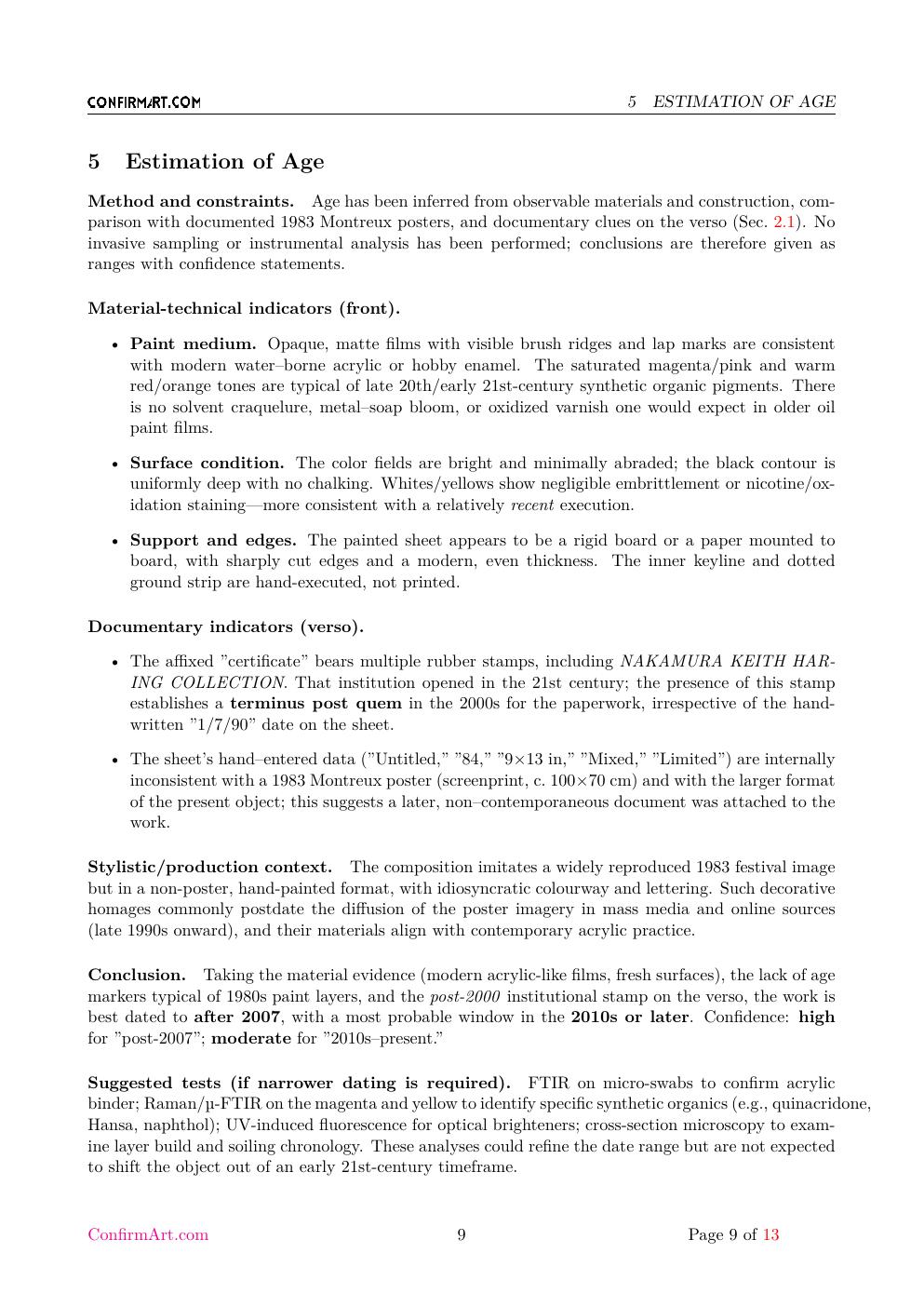 Montreux Jazz Festival poster report sample page 9