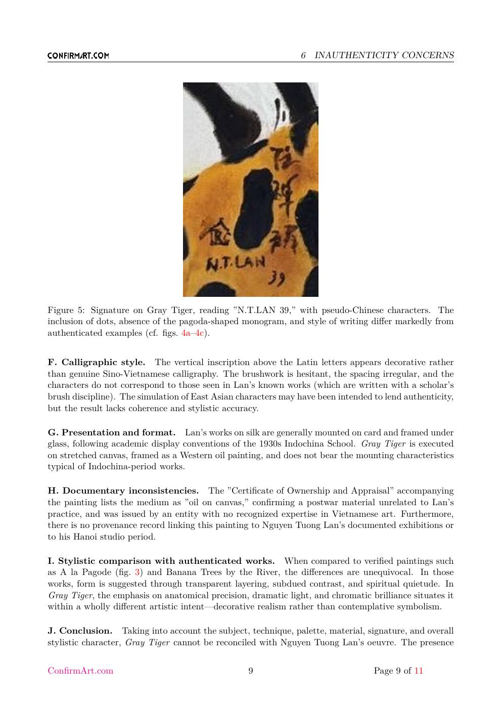 Gray Tiger report sample page 9