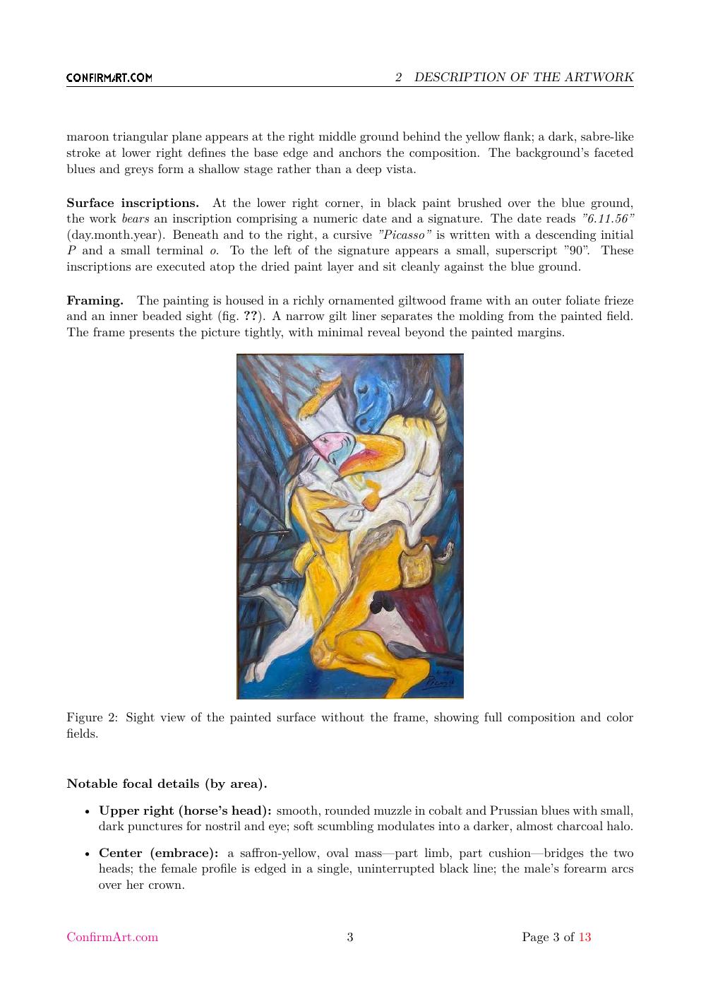 The First Kiss report sample page 3