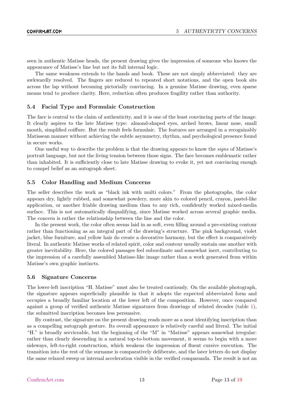 Drawing report sample page 13