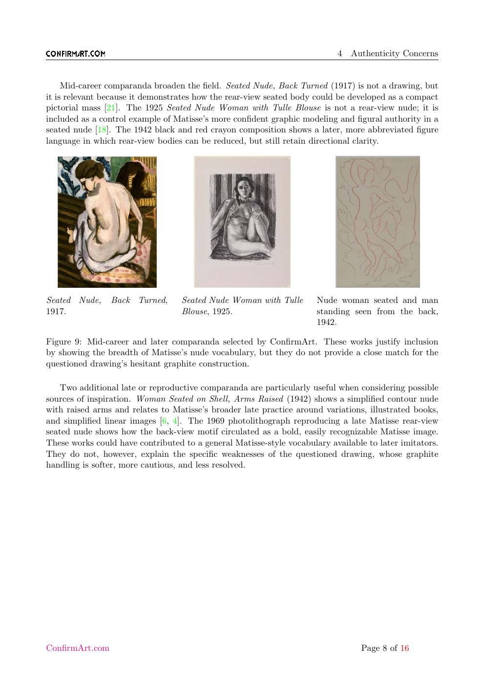 Back View of a Nude report sample page 8