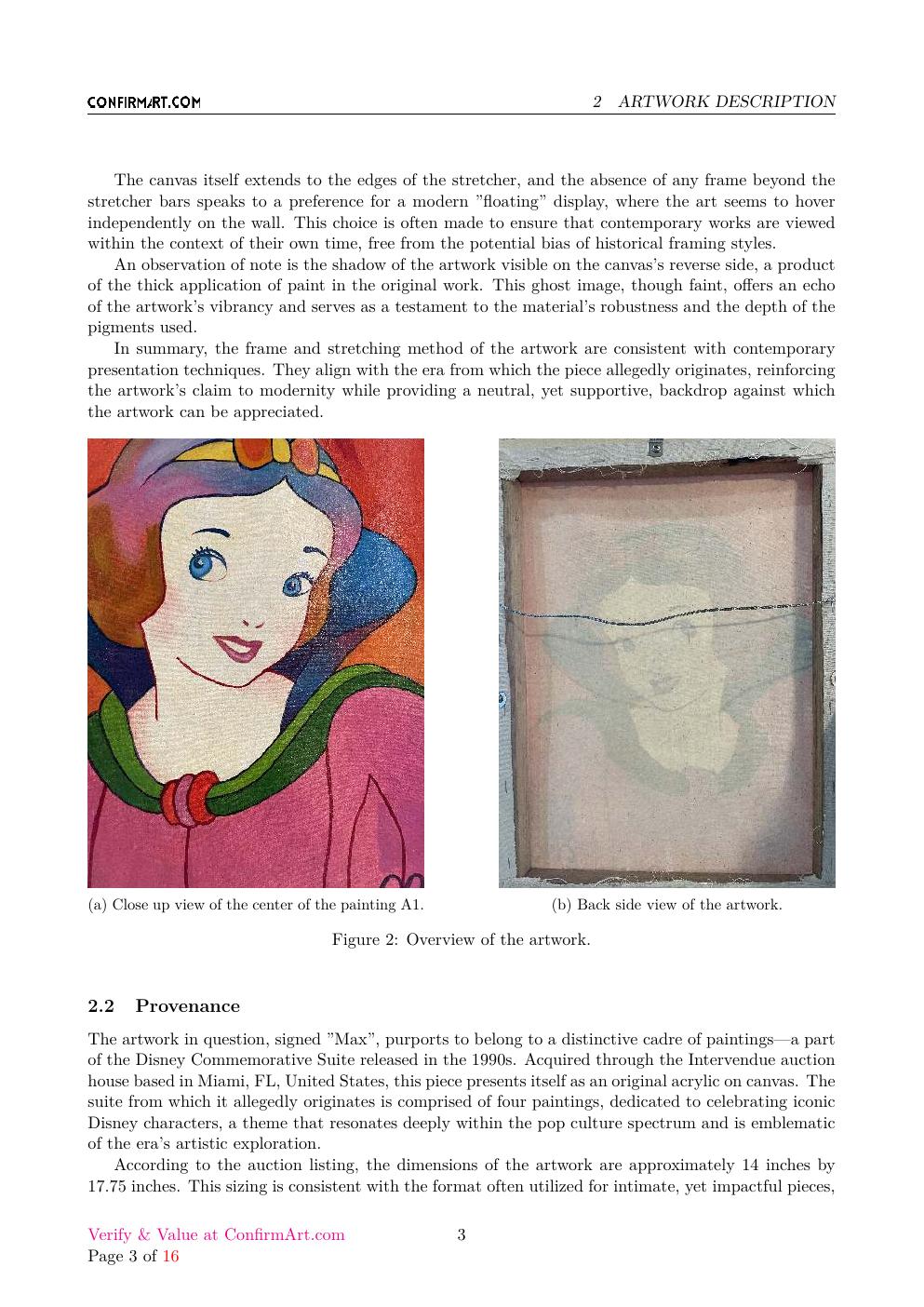 Snow White report sample page 3