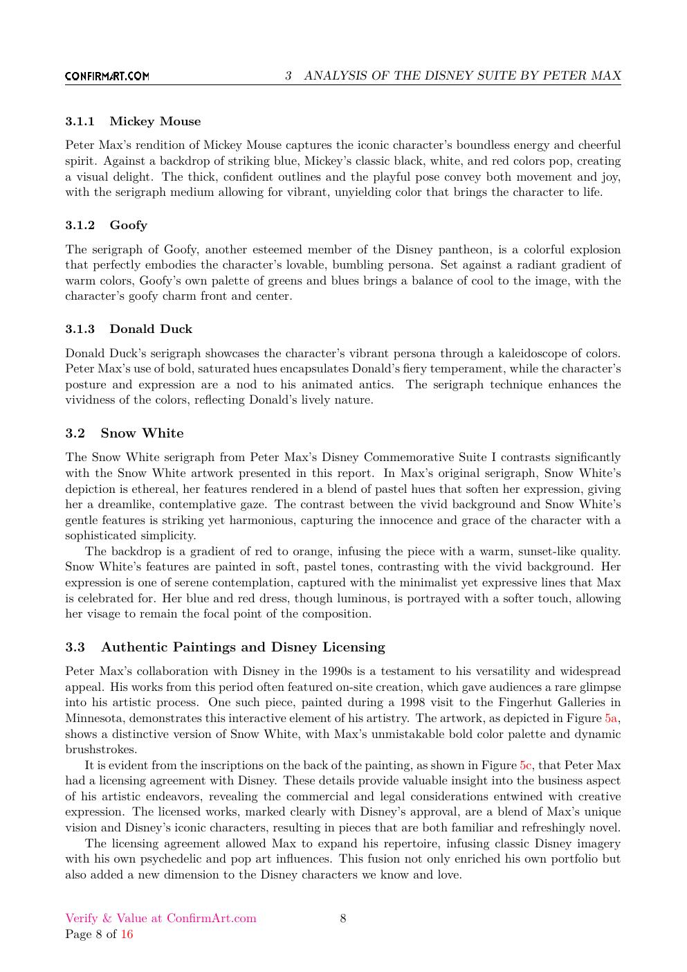Snow White report sample page 8