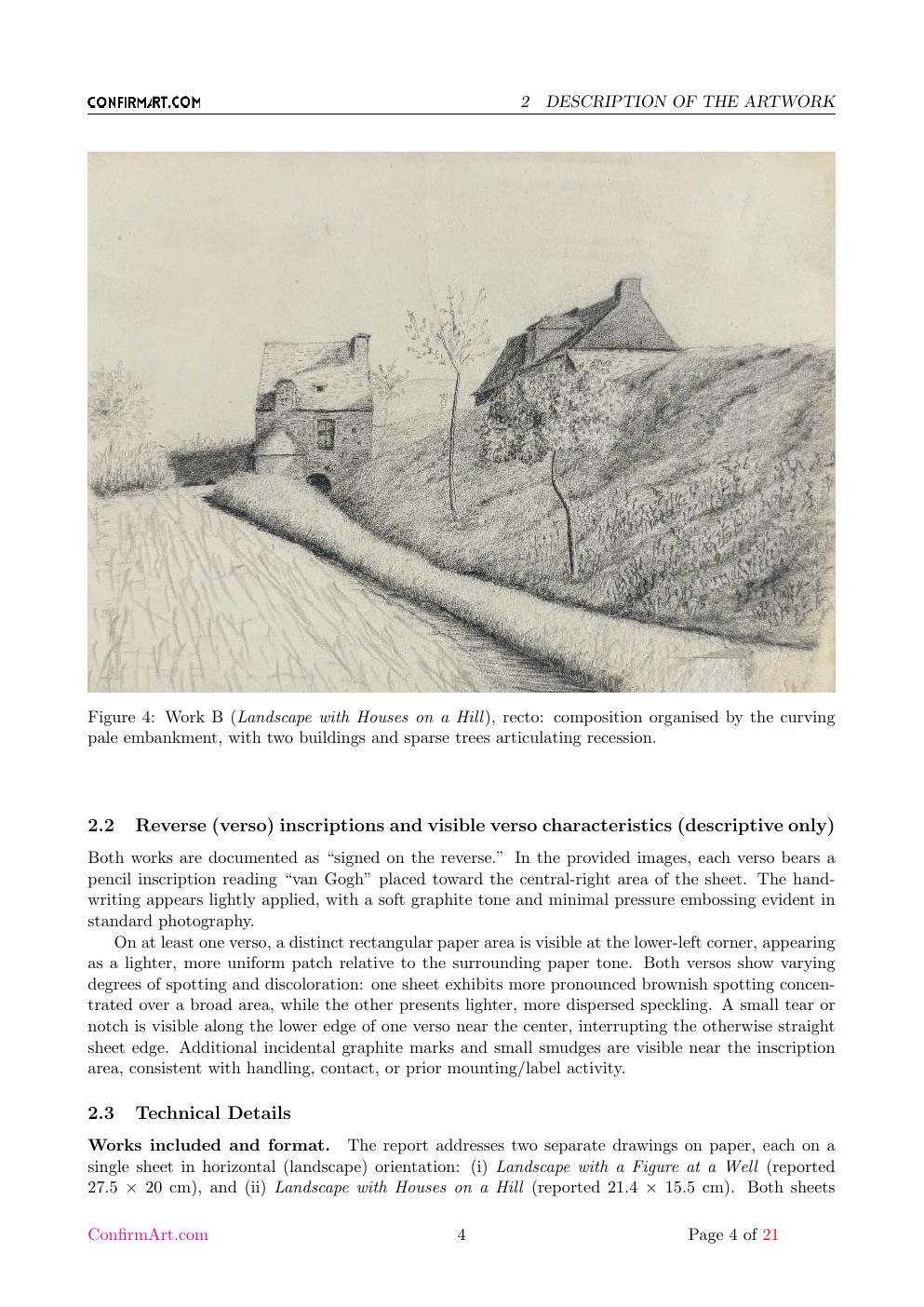 Van Gogh portrait study report sample page 4