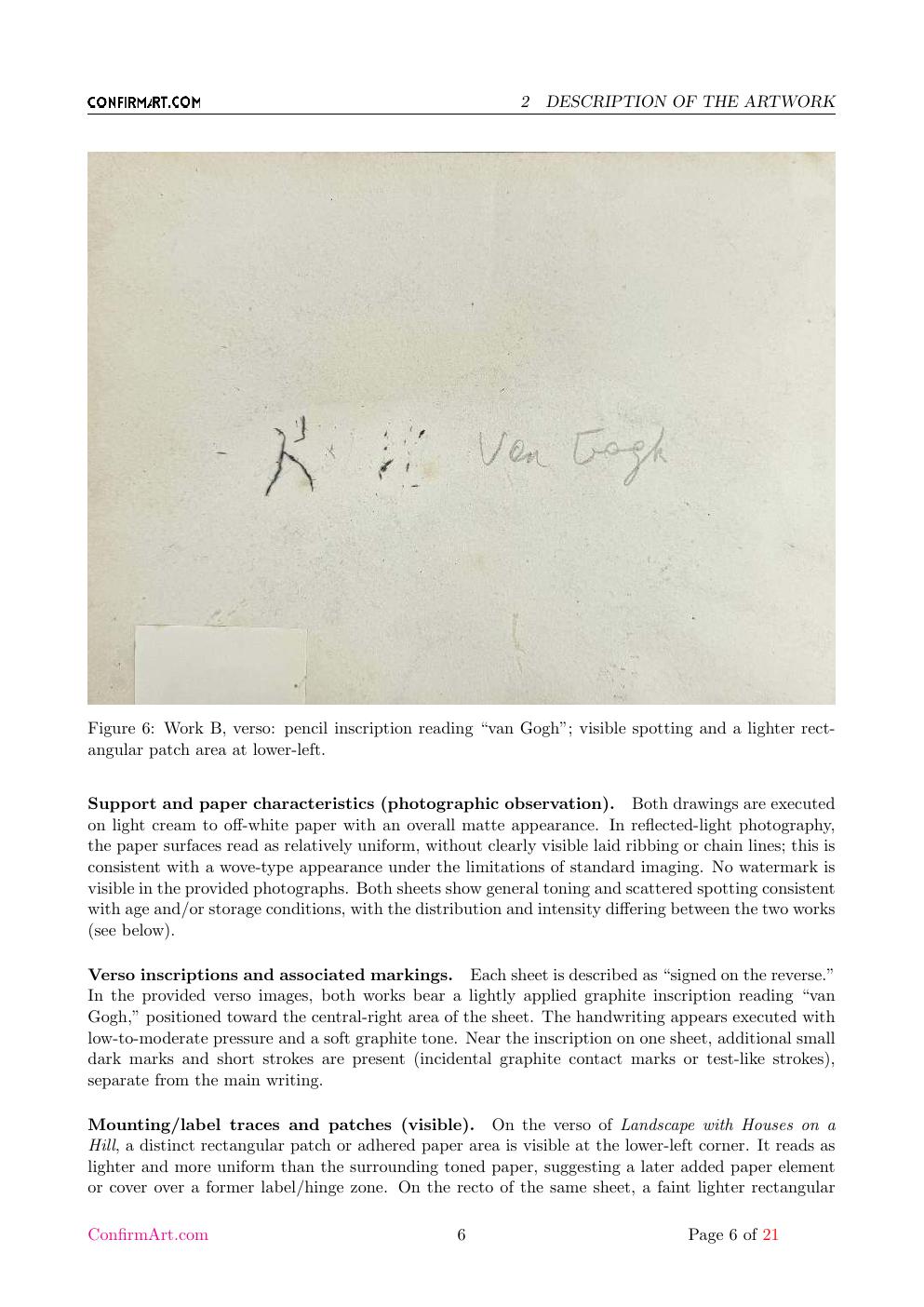 Van Gogh portrait study report sample page 6