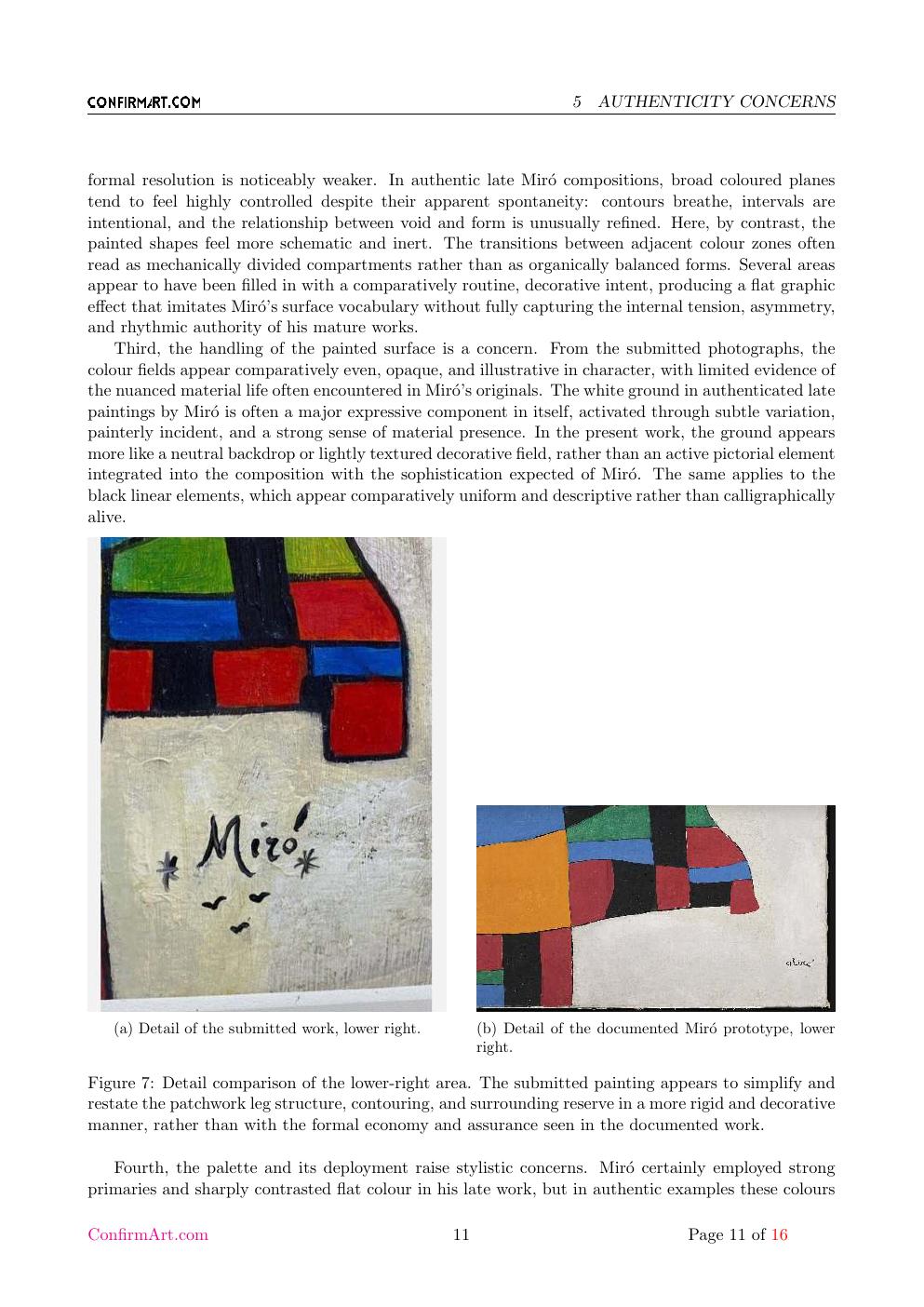 Miró report sample page 11