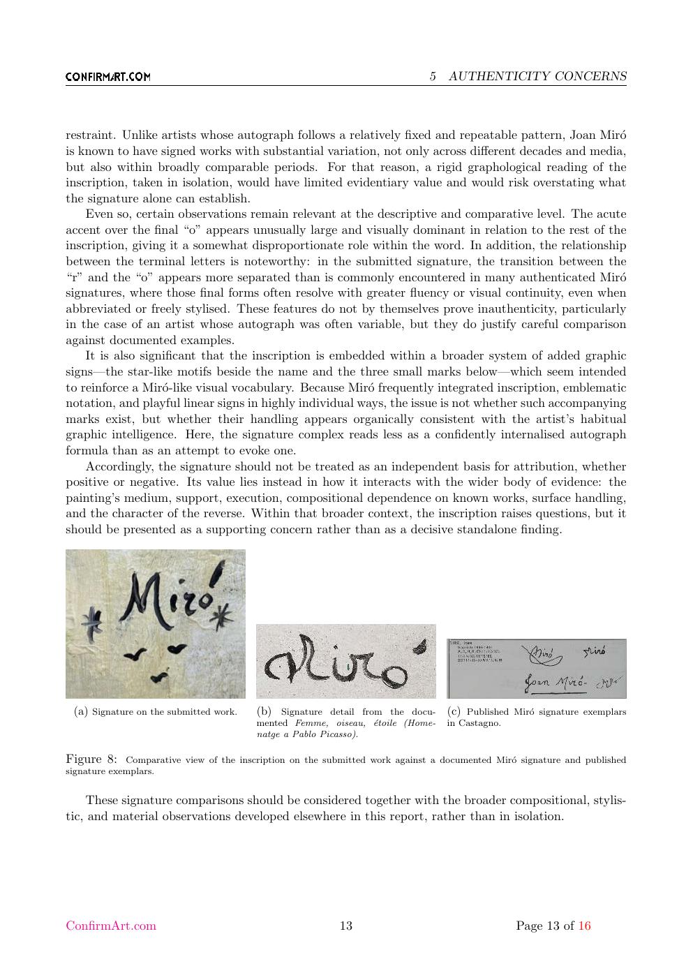 Miró report sample page 13