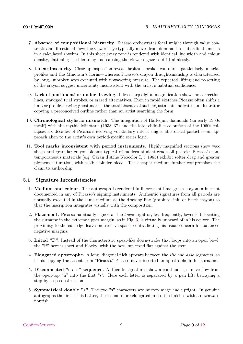Painter and model drawing report sample page 9