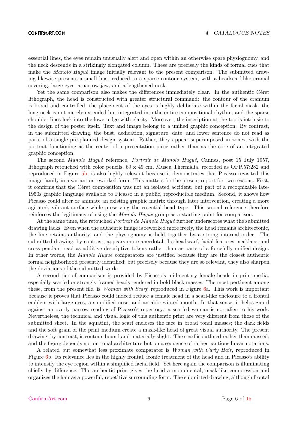 Picasso inscription study report sample page 6