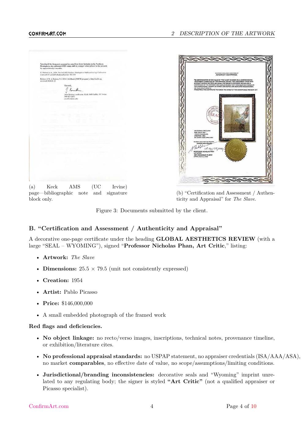 The Slave report sample page 4