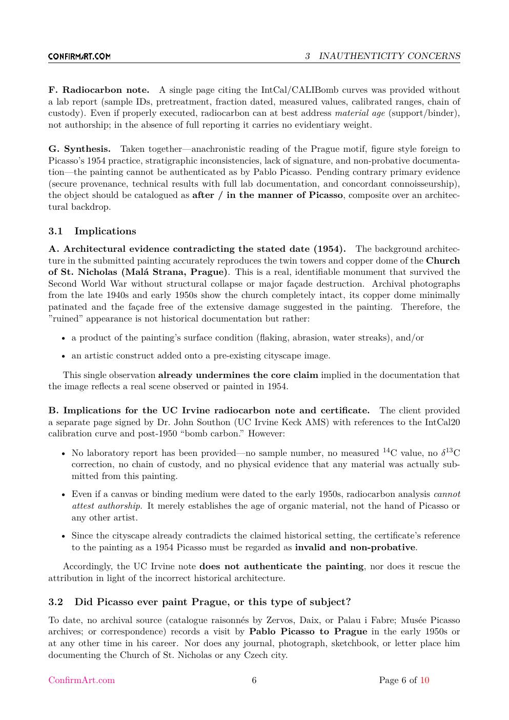The Slave report sample page 6