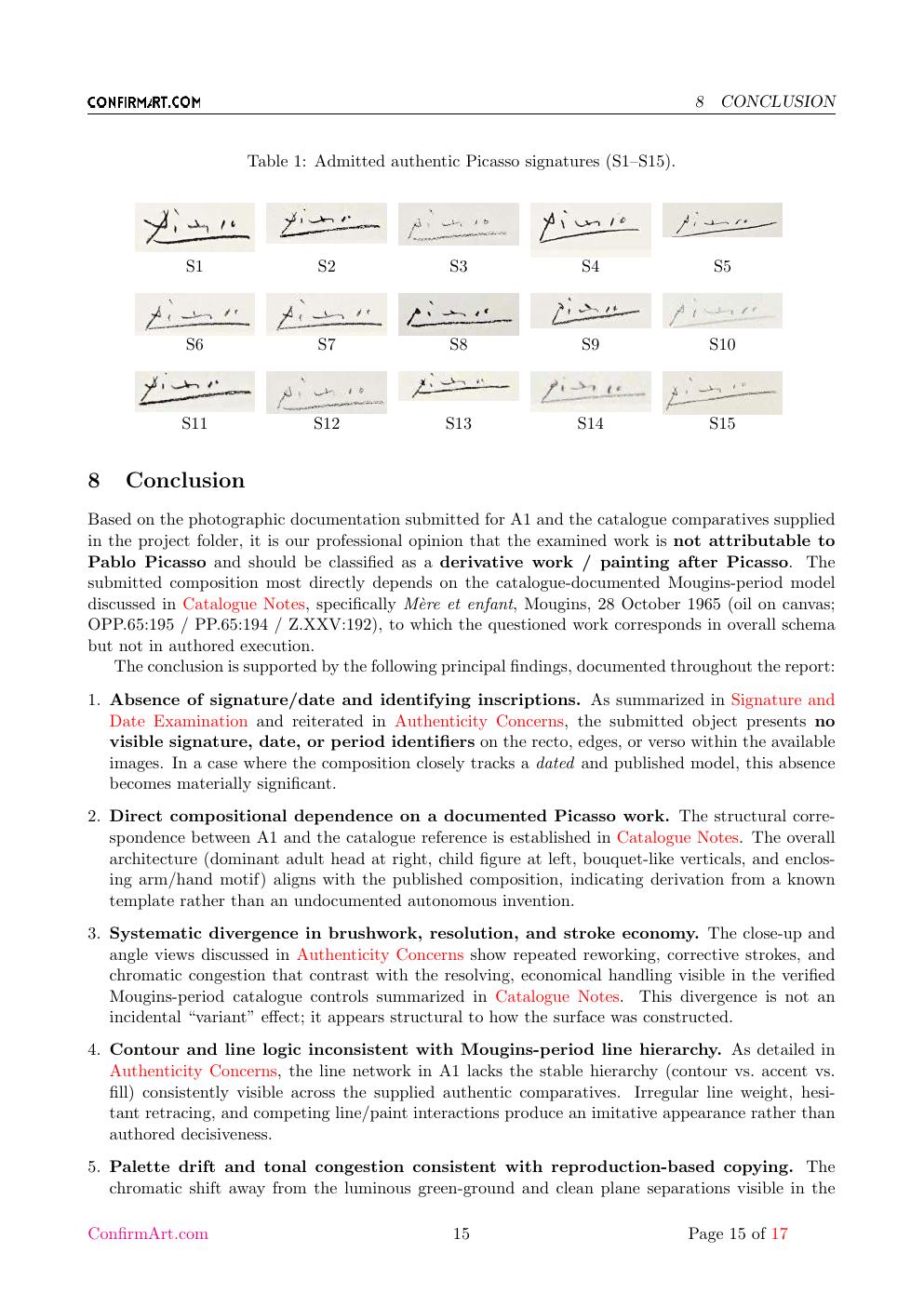 Mother Child report sample page 15