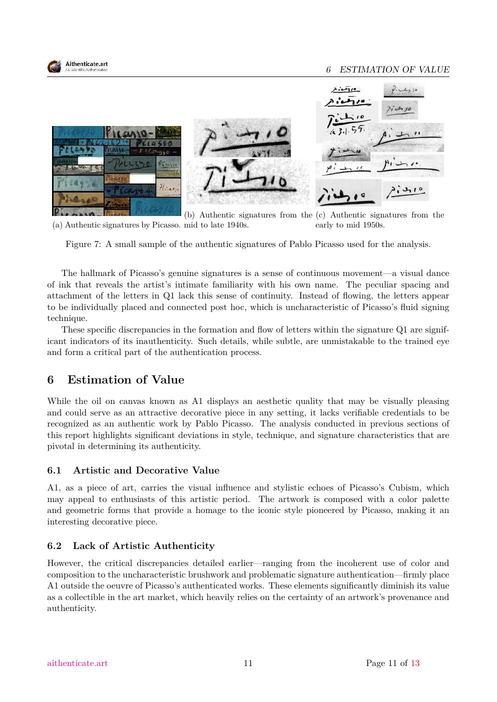 Nature morte report sample page 11