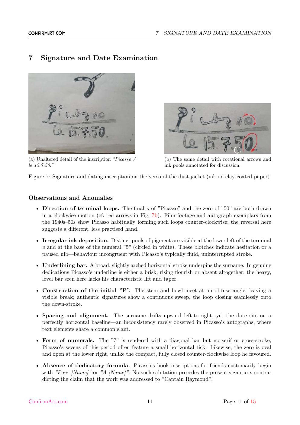 Couleurs des Maîtres -- Picasso report sample page 11
