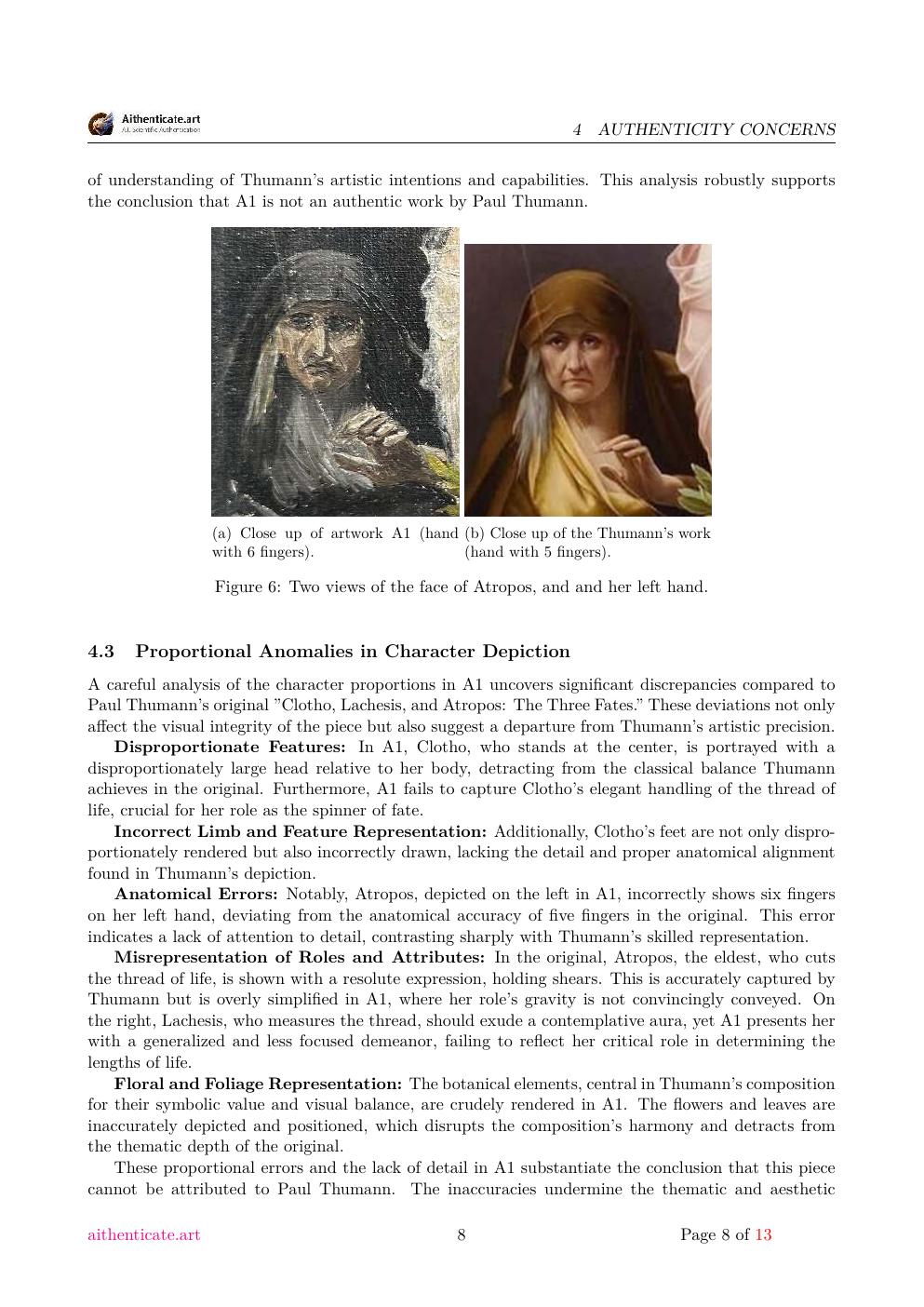 The Three Fates report sample page 8