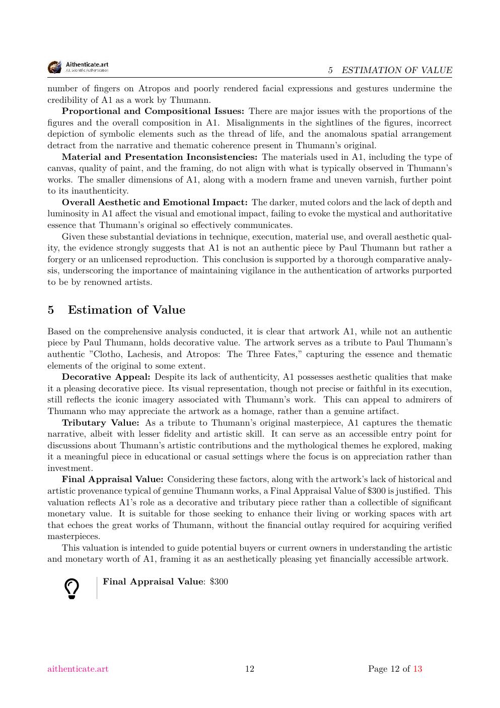 The Three Fates report sample page 12