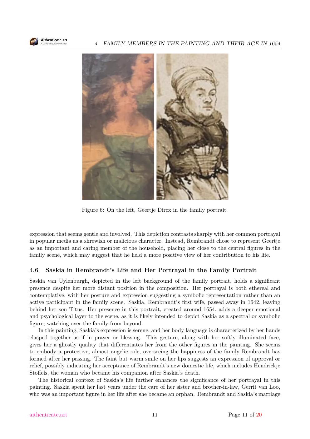 Rembrandt attribution study report sample page 11