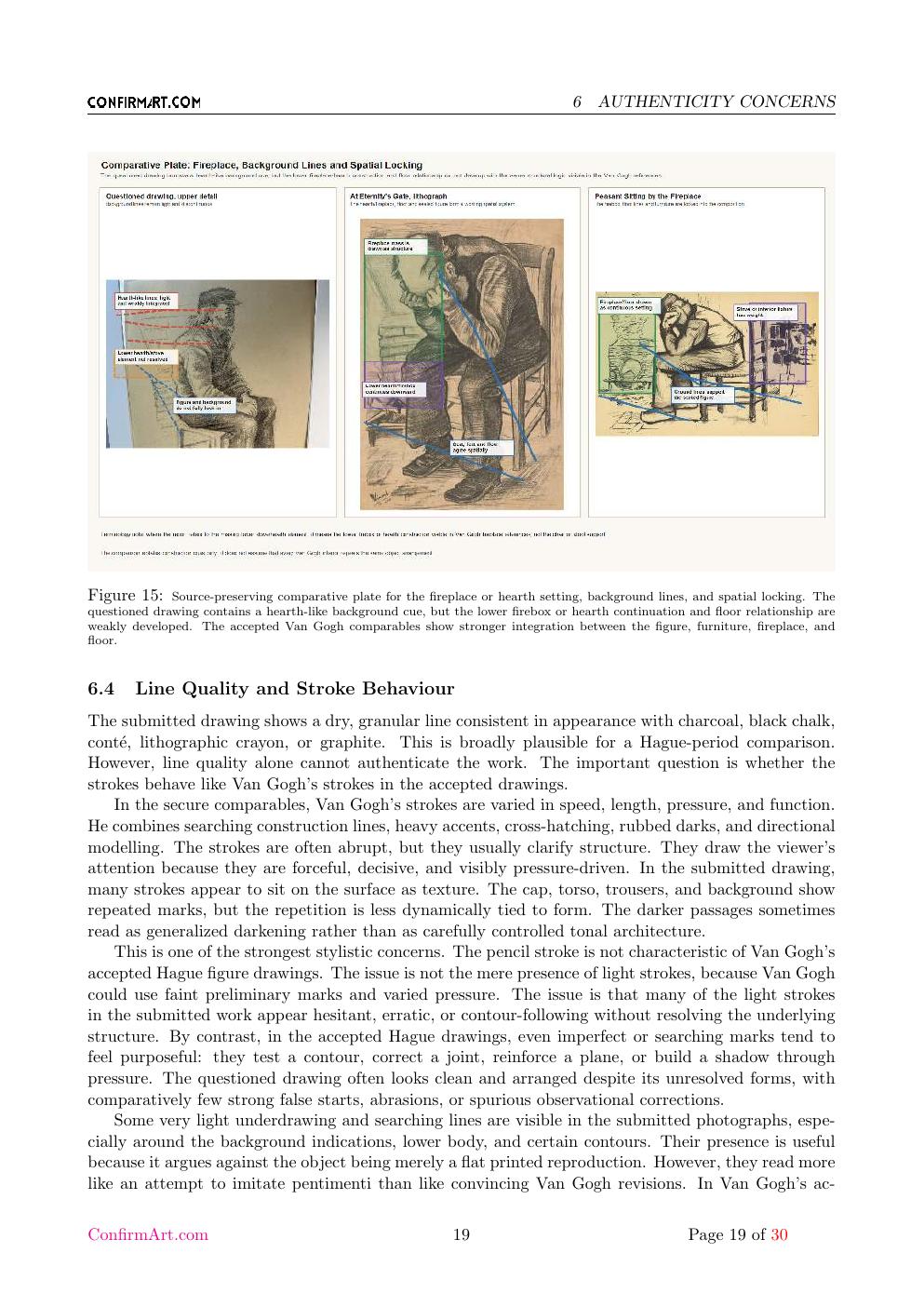 Van Gogh drawing study report sample page 19
