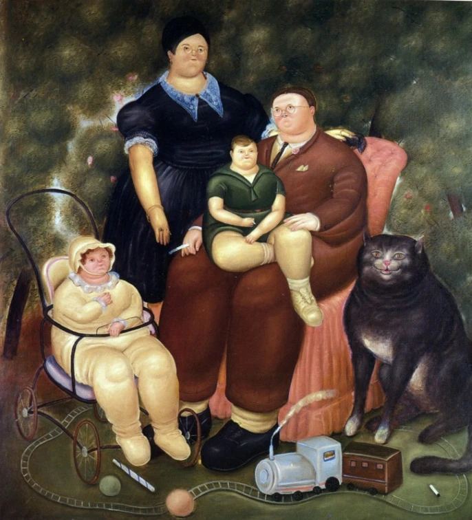 Gato: Another artworks by Botero portraying fat cats