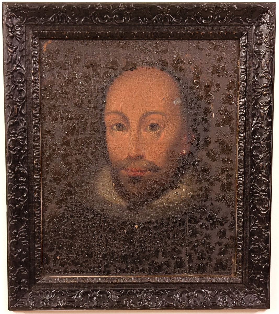 The oil on canvas, "Untitled": Pre-Restoration Condition