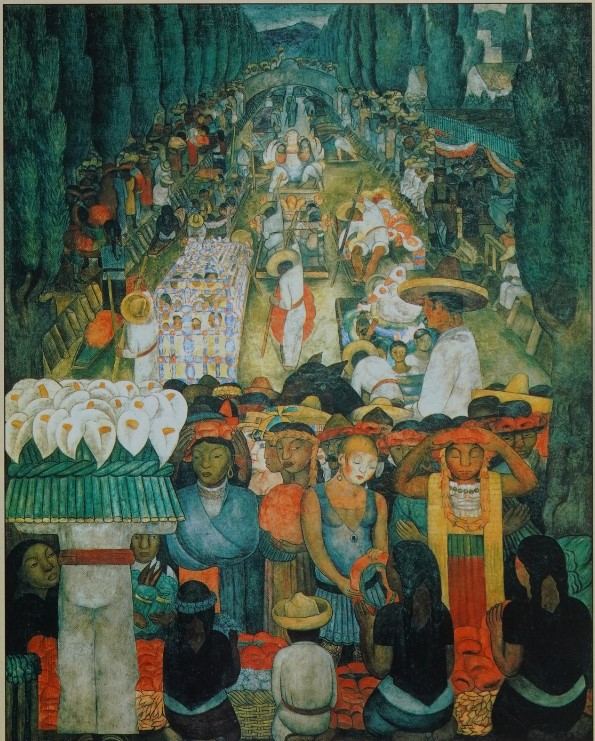 La Ofrenda study: "Friday of Sorrows on the Canal of Santa Anita" (1923--24)