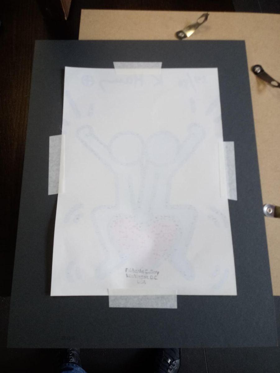 Keith Haring signature study: Back Side