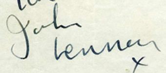 John Lennon signature study: Evolution and Examination of John Lennon's Signature