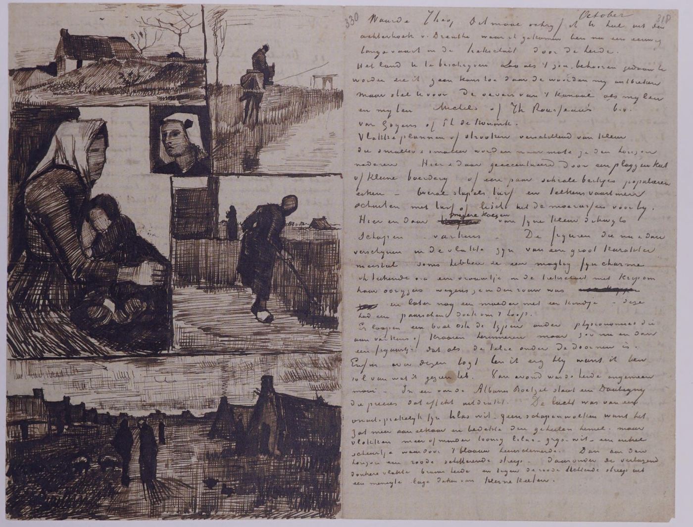Van Gogh portrait study: Geographic and corpus anchoring
