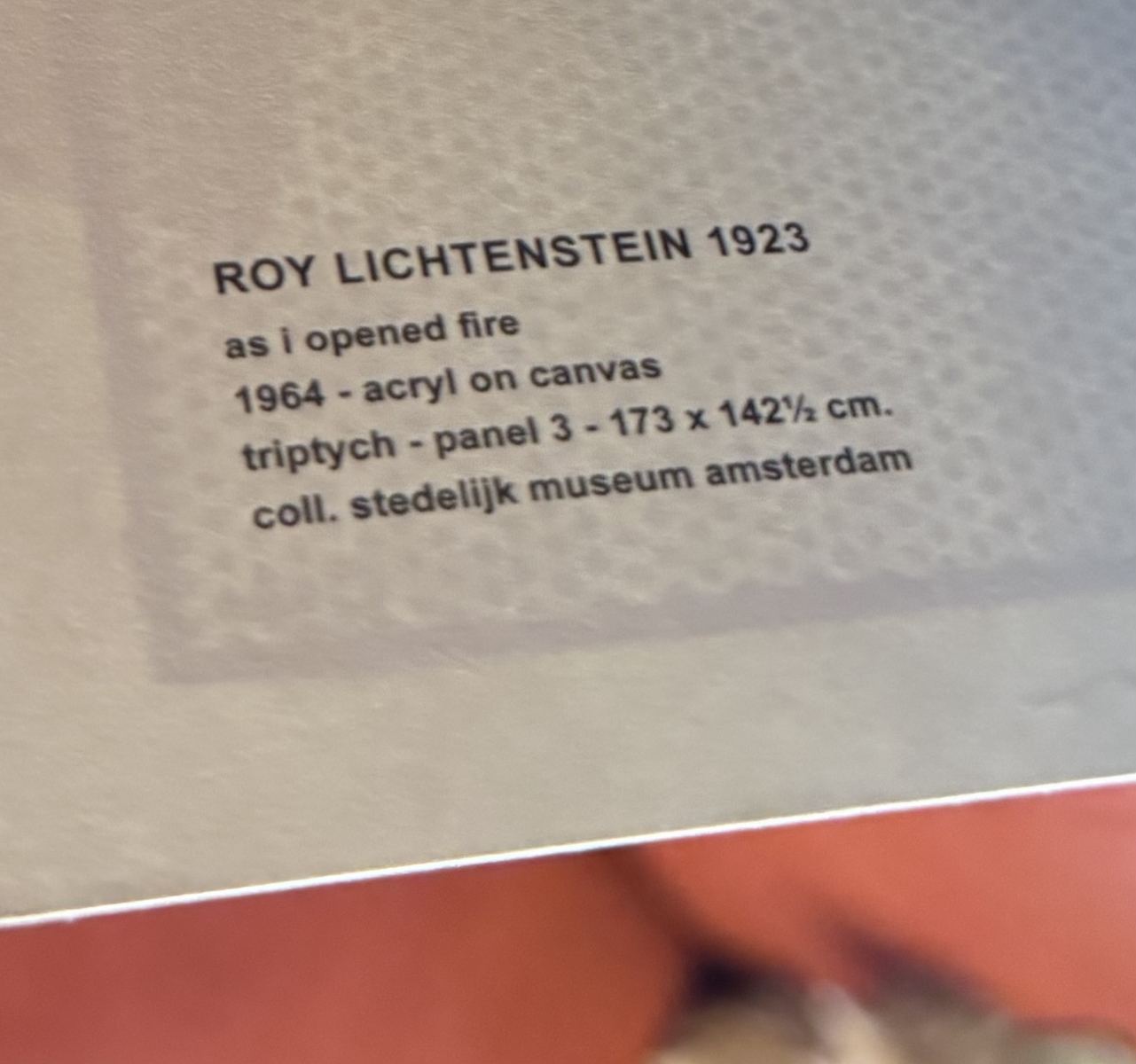 Framed triptych: Verso Production Labels