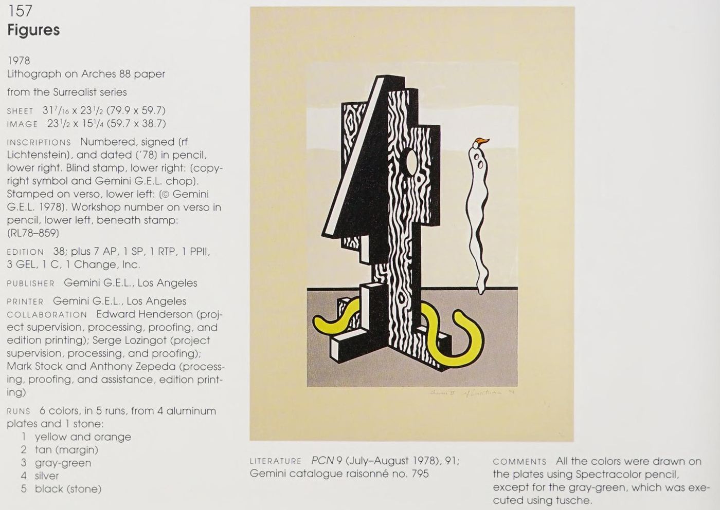 Roy Lichtenstein signature study: Original Edition and Catalogue Raisonn\'e